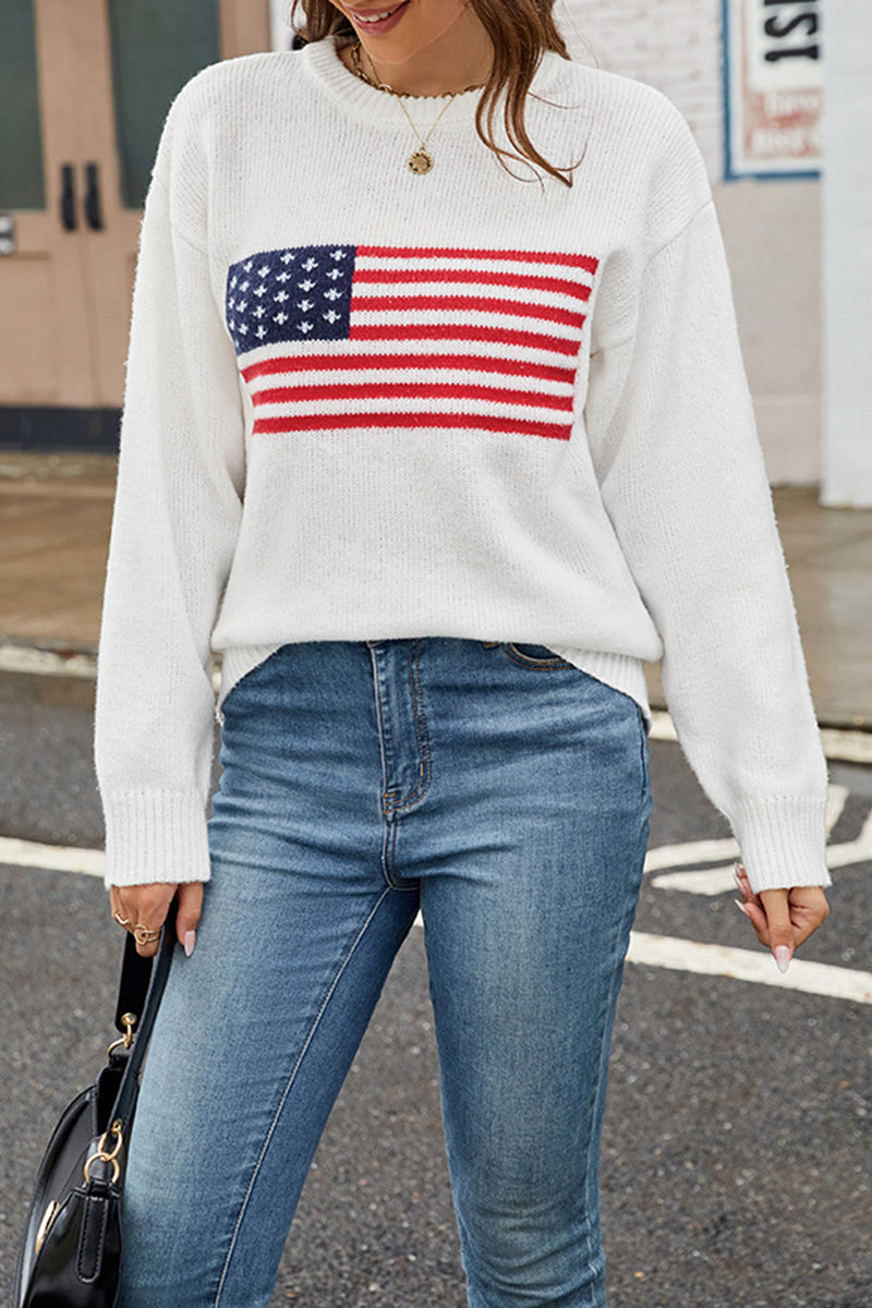 American Flag Sweater