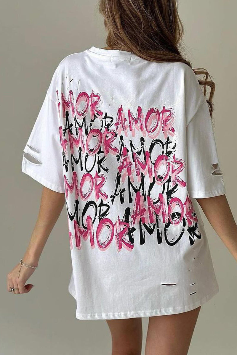 Amor Graphic Oversized T-Shirt