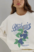 Blueberry Graphic Long Sleeve T-Shirt