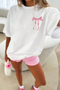 Bow Detail Casual T-Shirt