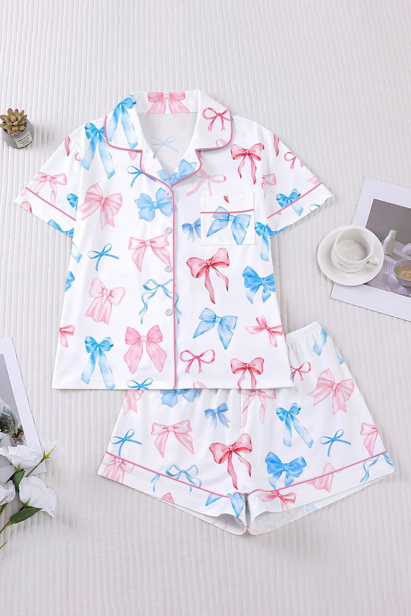 Bow Pattern Loungewear Set