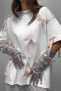 Bow-Embellished T-Shirt