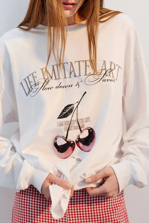 Art-Inspired Graphic Long Sleeve Tee