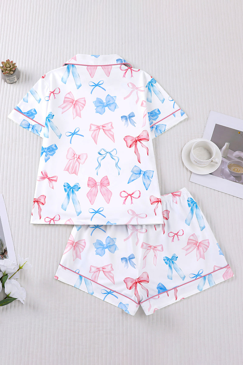 Bow Pattern Loungewear Set