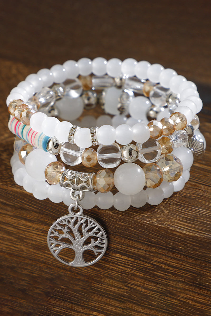 Beaded Tree Charm Bracelet