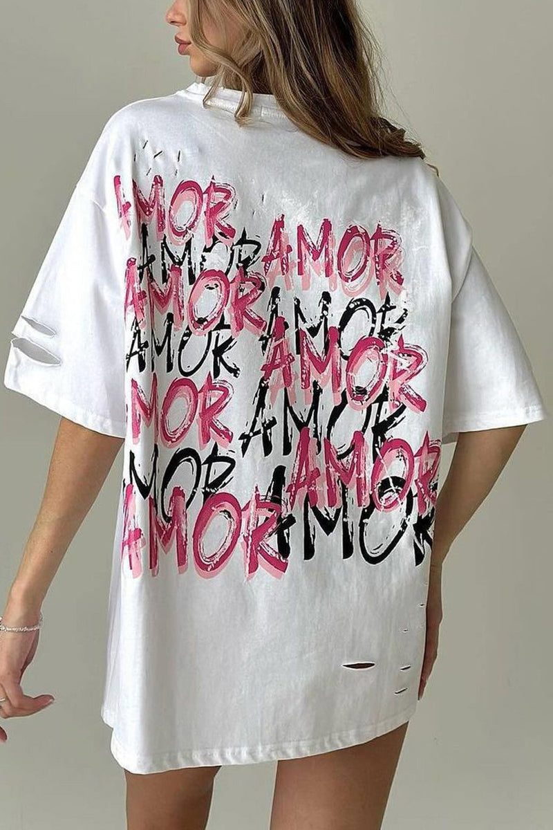 Amor Graphic Oversized T-Shirt