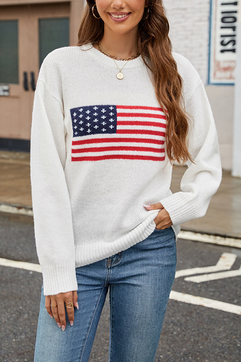American Flag Sweater