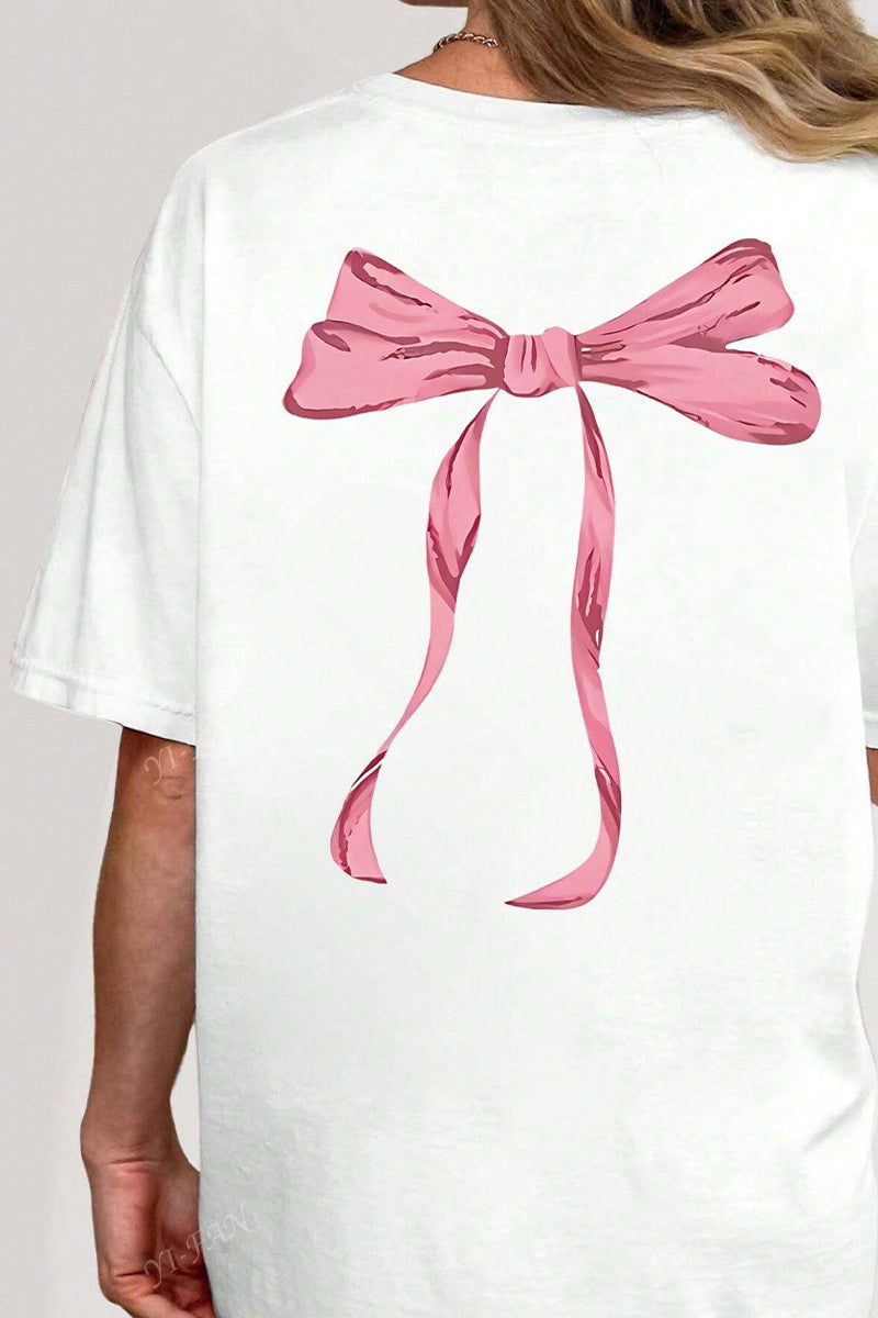 Bow Detail Casual T-Shirt