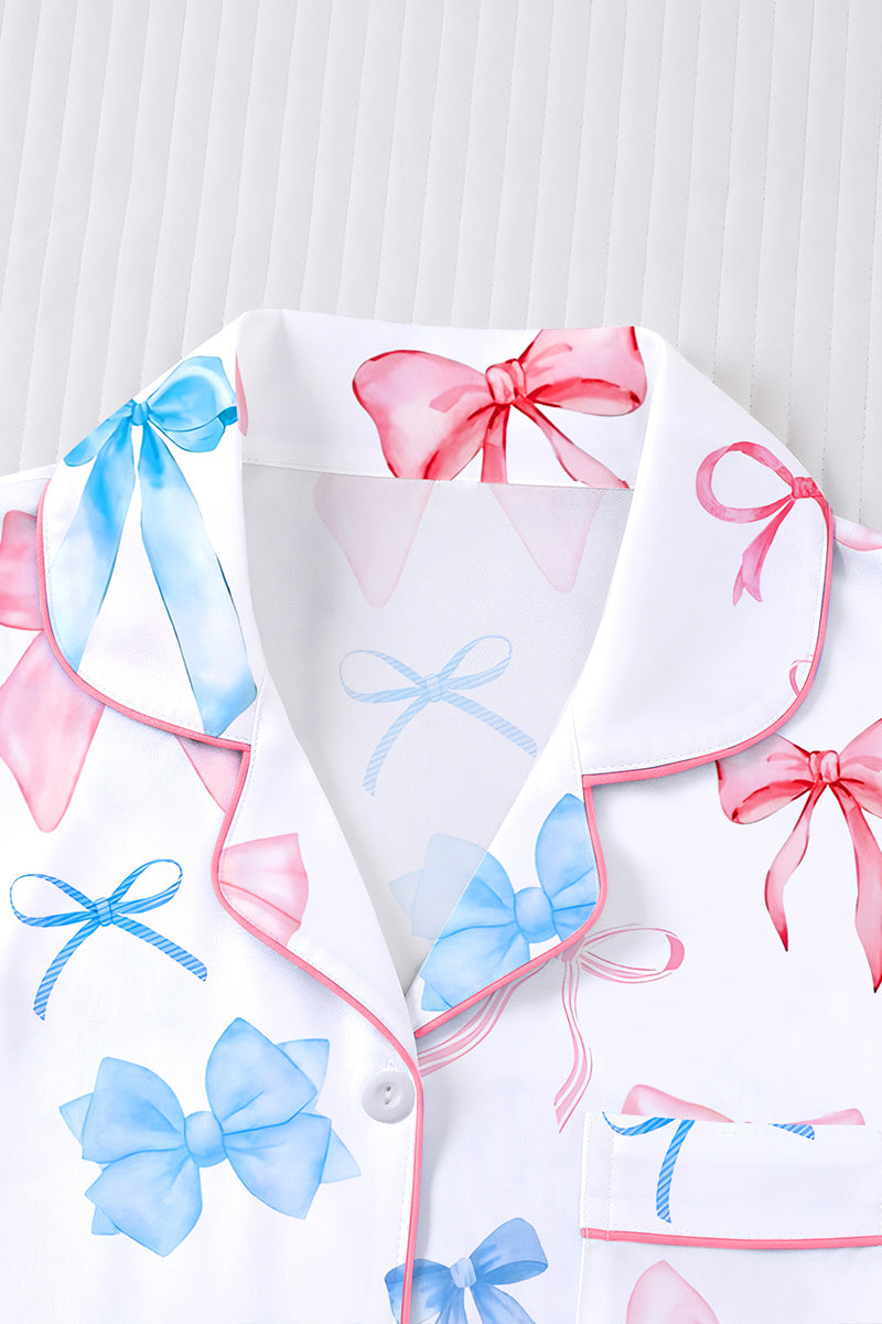 Bow Pattern Loungewear Set