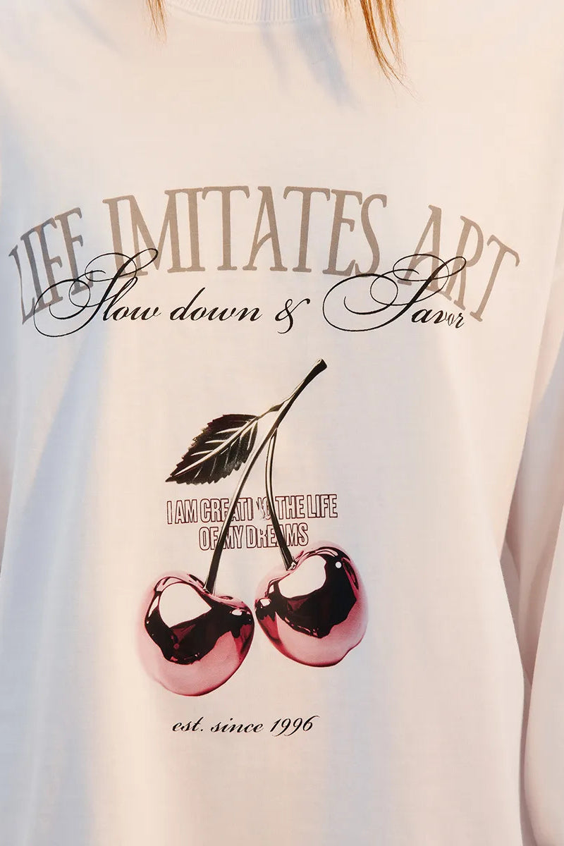 Art-Inspired Graphic Long Sleeve Tee