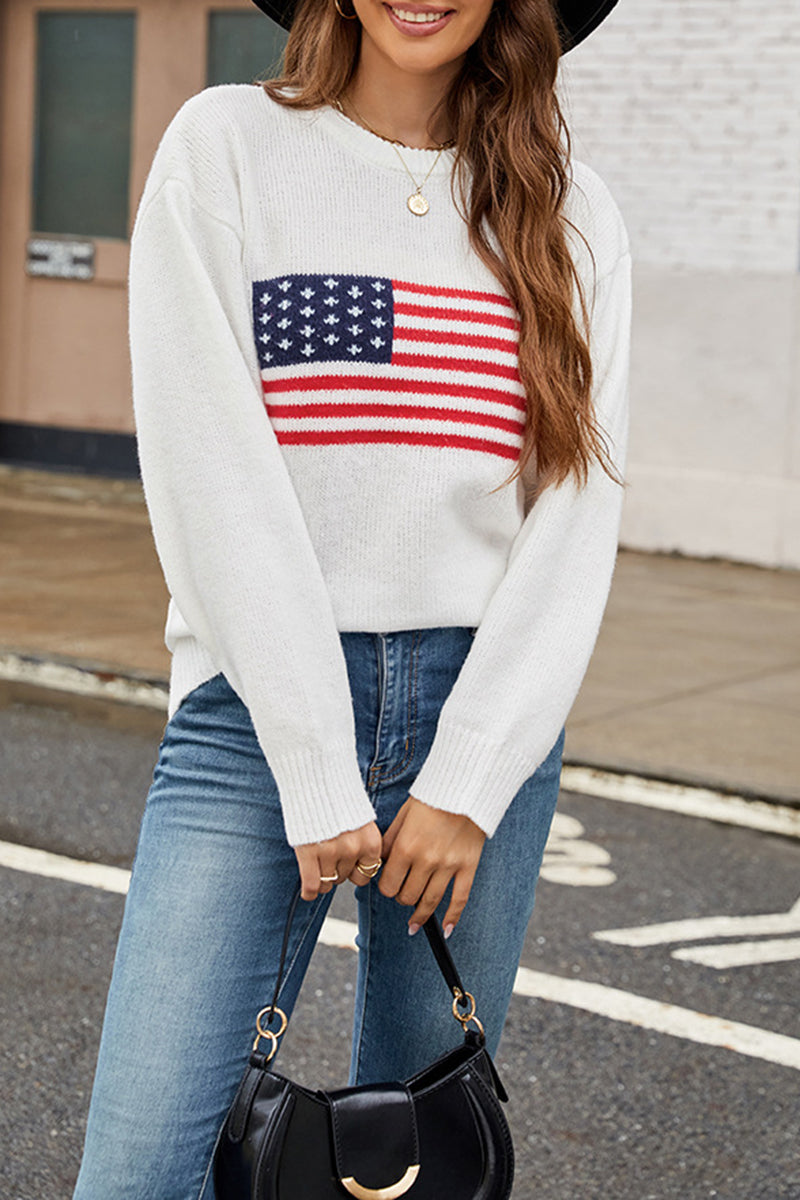 American Flag Sweater