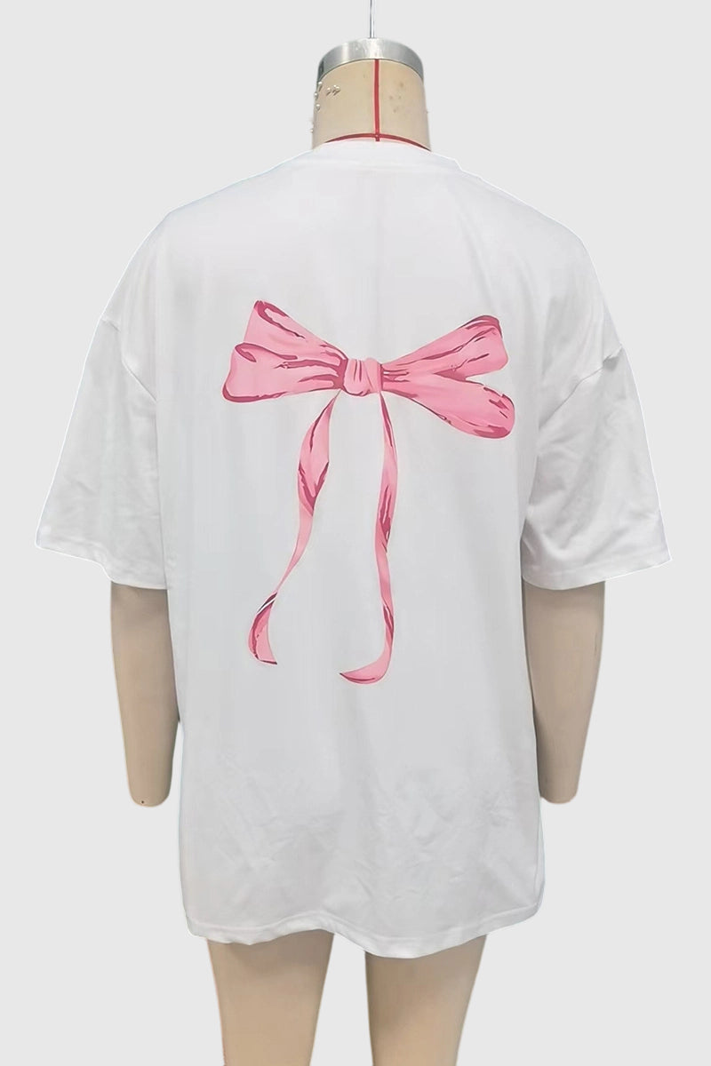 Bow Detail Casual T-Shirt