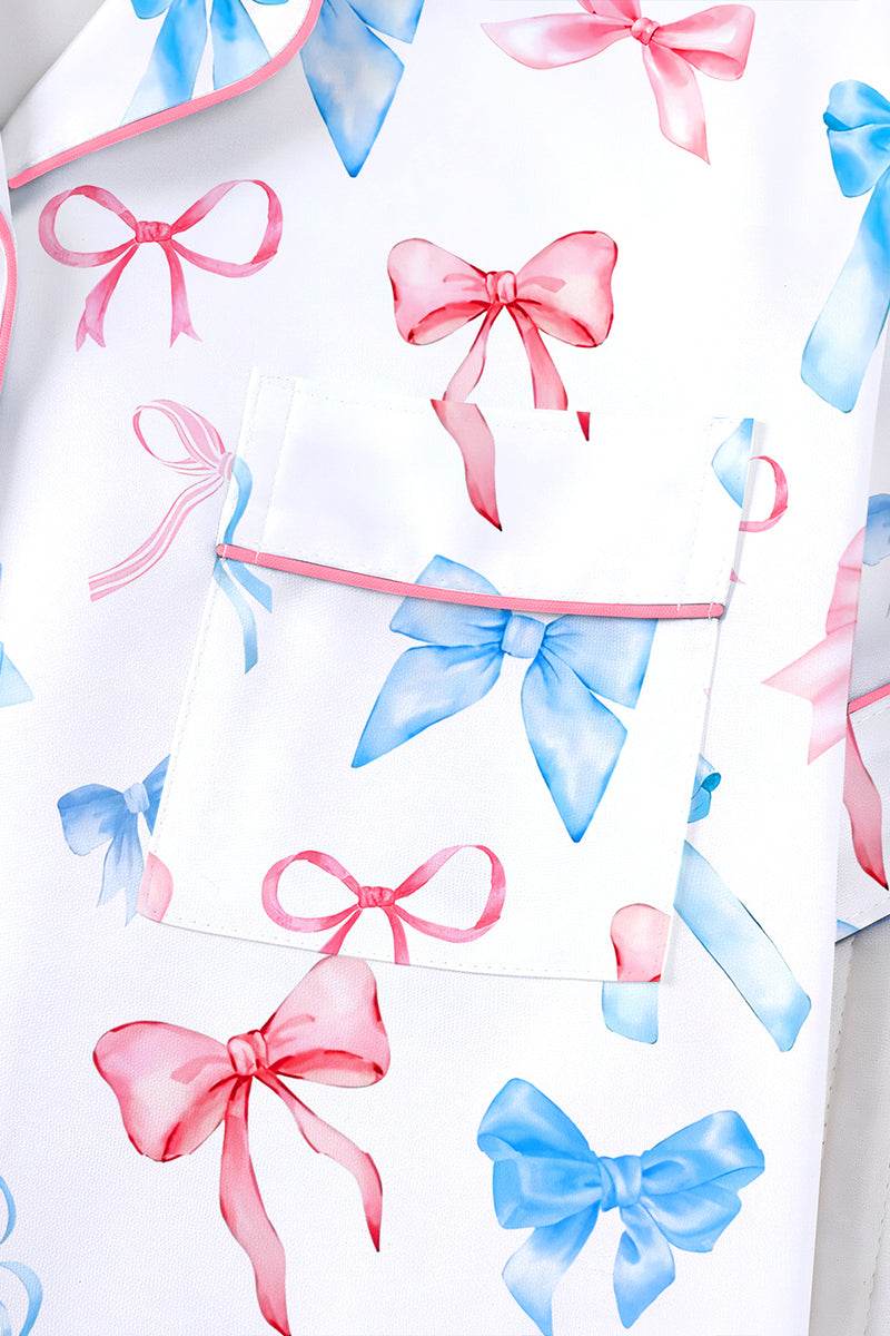 Bow Pattern Loungewear Set