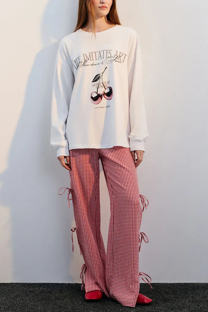 Art-Inspired Graphic Long Sleeve Tee