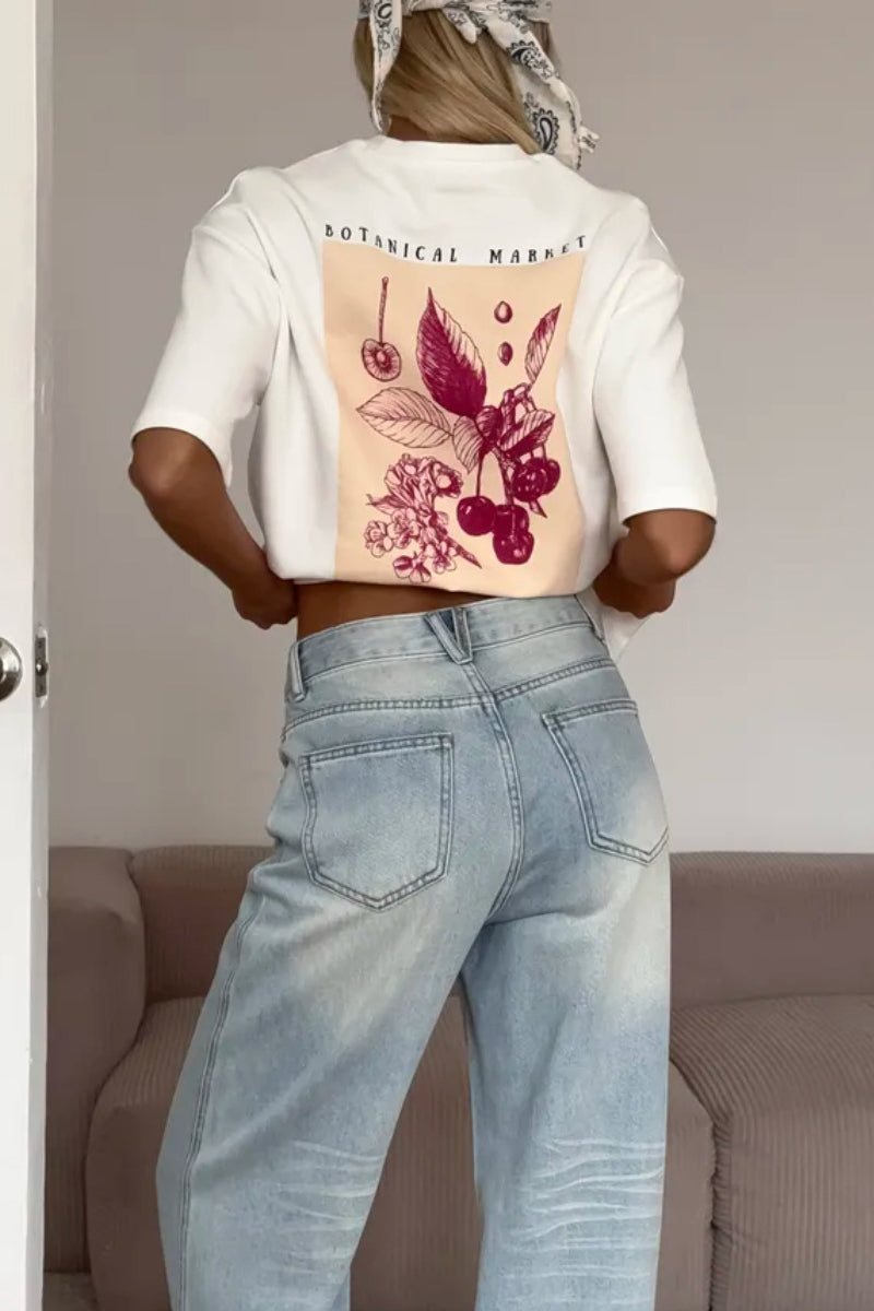 Botanical Market Graphic T-Shirt