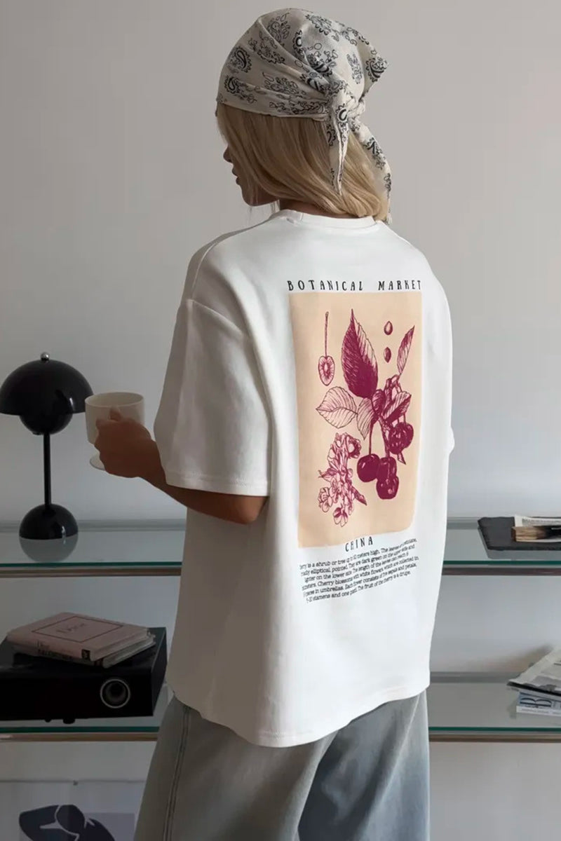 Botanical Market Graphic T-Shirt