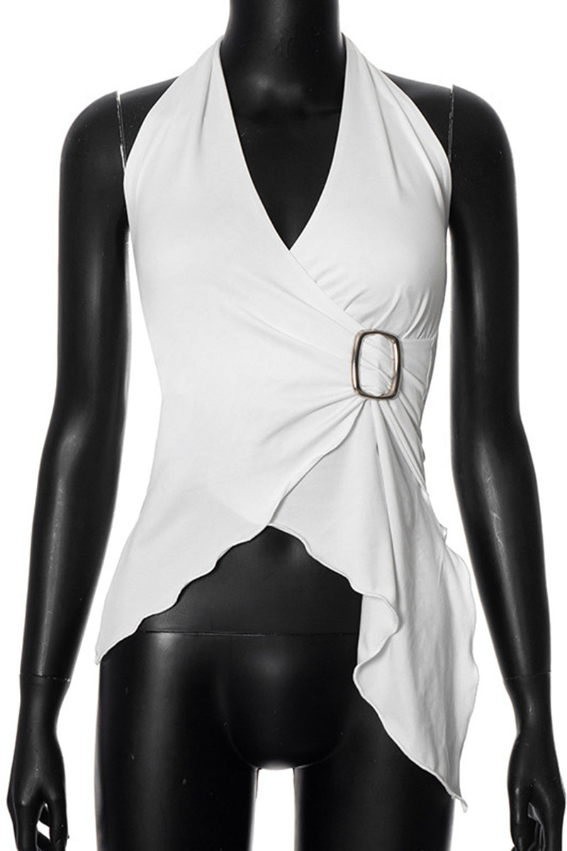 Asymmetric Wrap Tank with Buckle