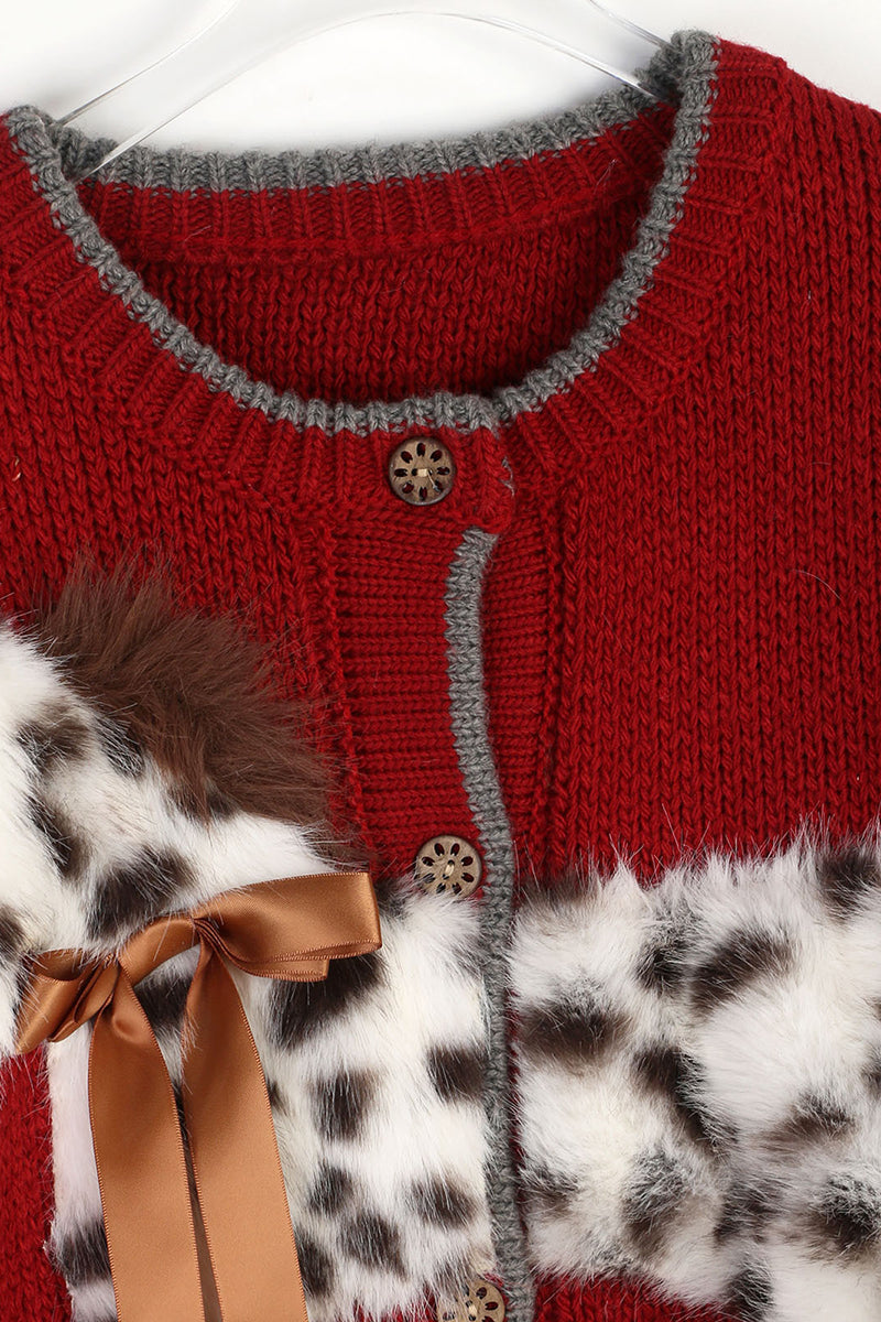 Animal Motif Button-Down Cardigan
