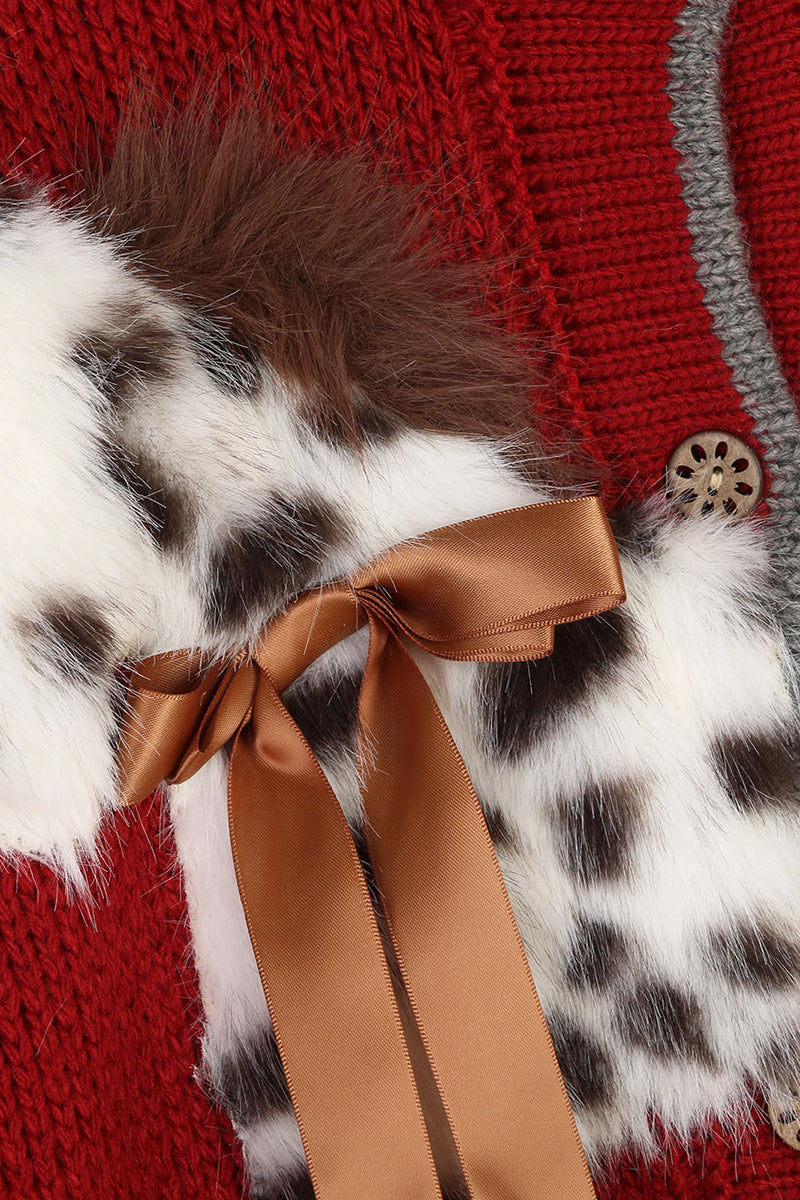Animal Motif Button-Down Cardigan
