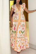 Bohemian Printed Maxi Dress