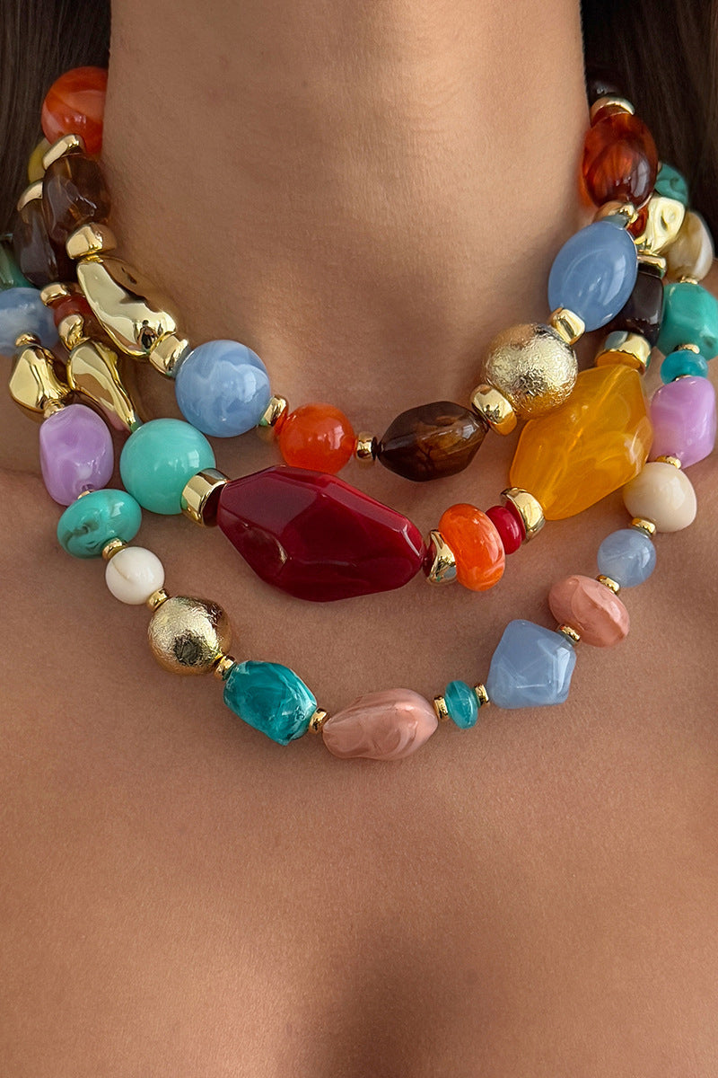 Bold Bead Statement Necklace