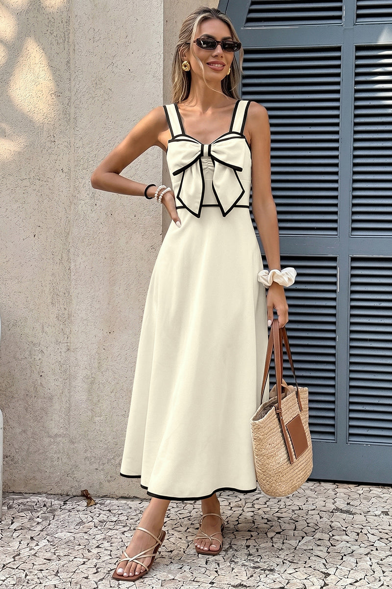 Bow Accent Casual Dress