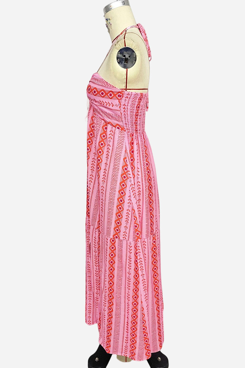 Boho Strapless Casual Dress