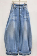 Beading Detail Barrel Jeans
