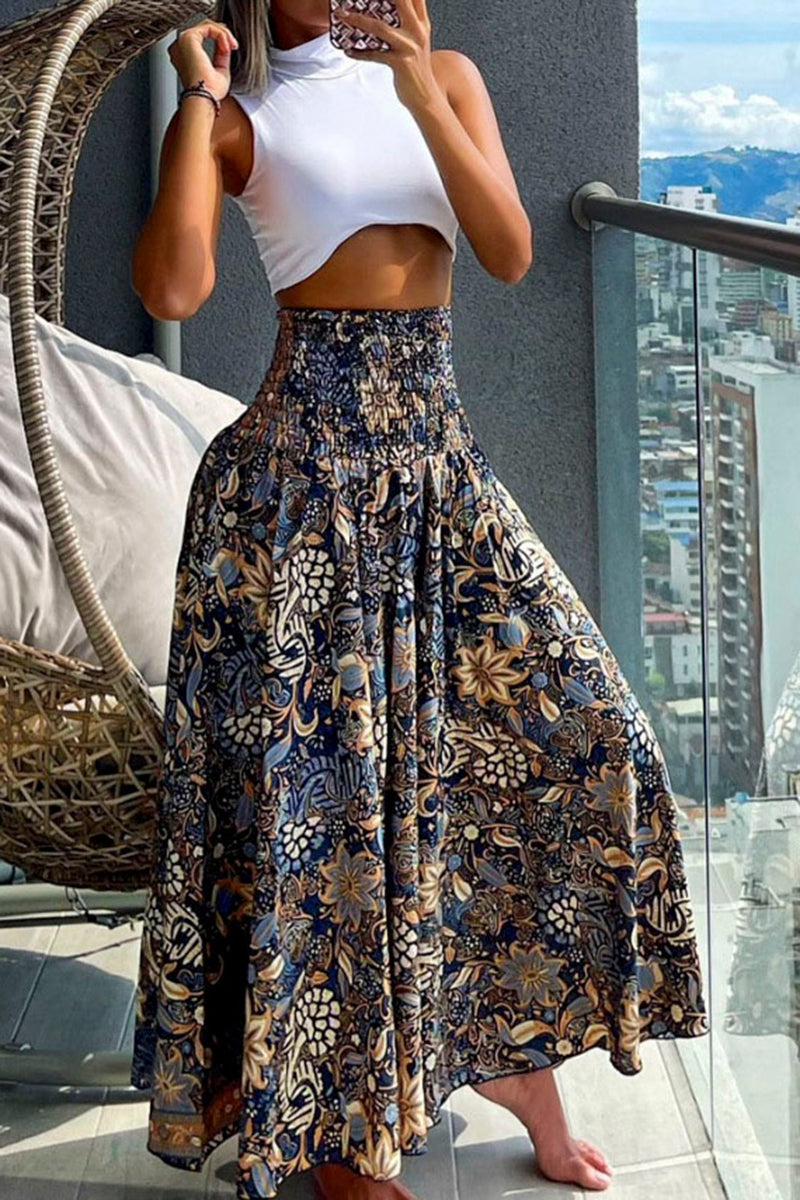 Bohemian Print Casual Dress