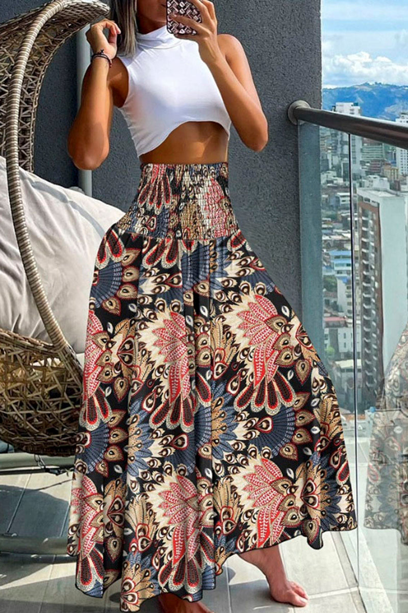 Bohemian Print Casual Dress