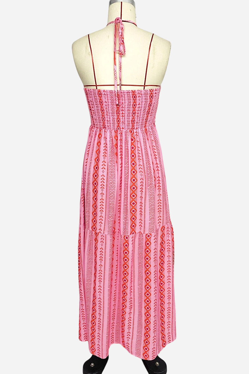 Boho Strapless Casual Dress