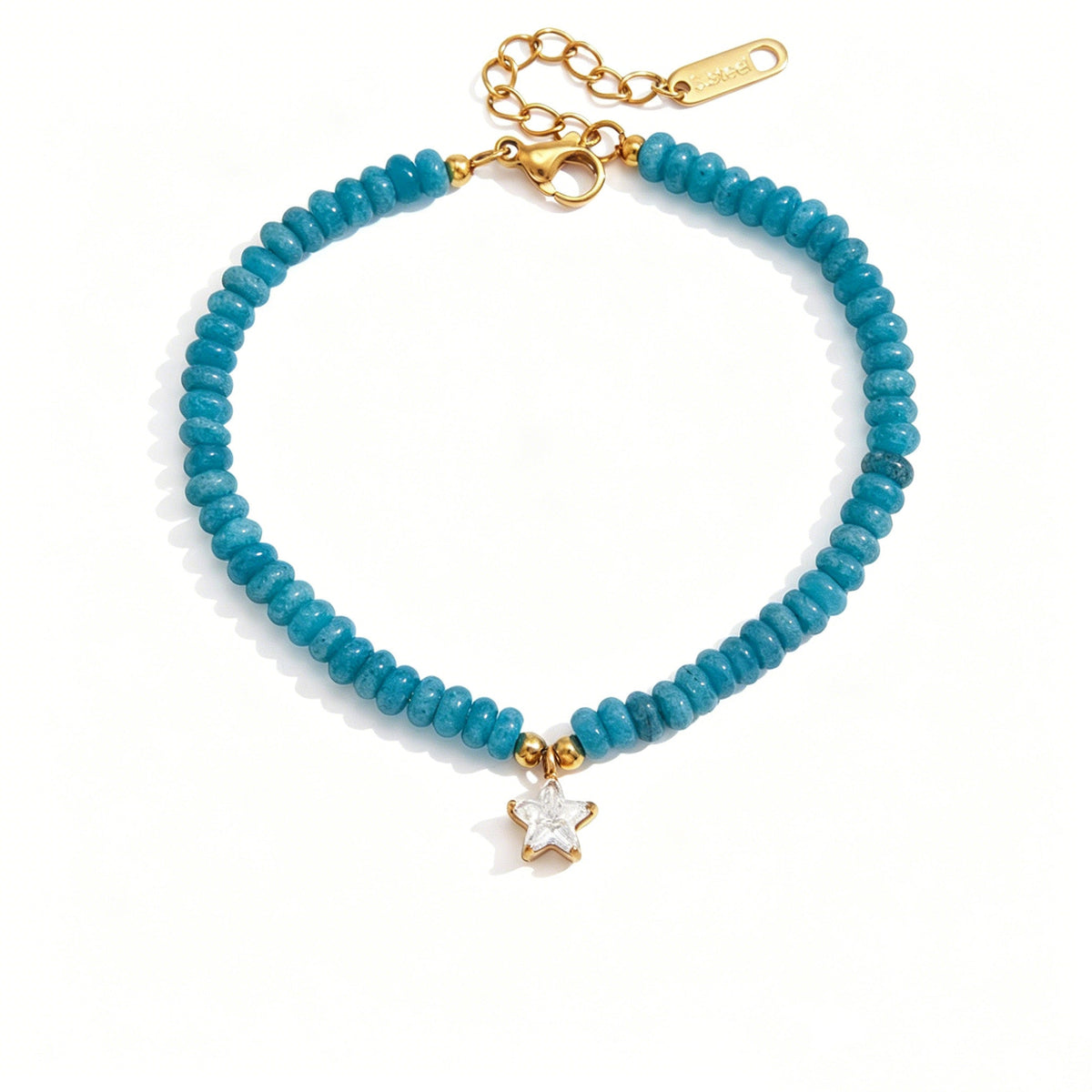 Beaded Charms Gemstone Bracelet