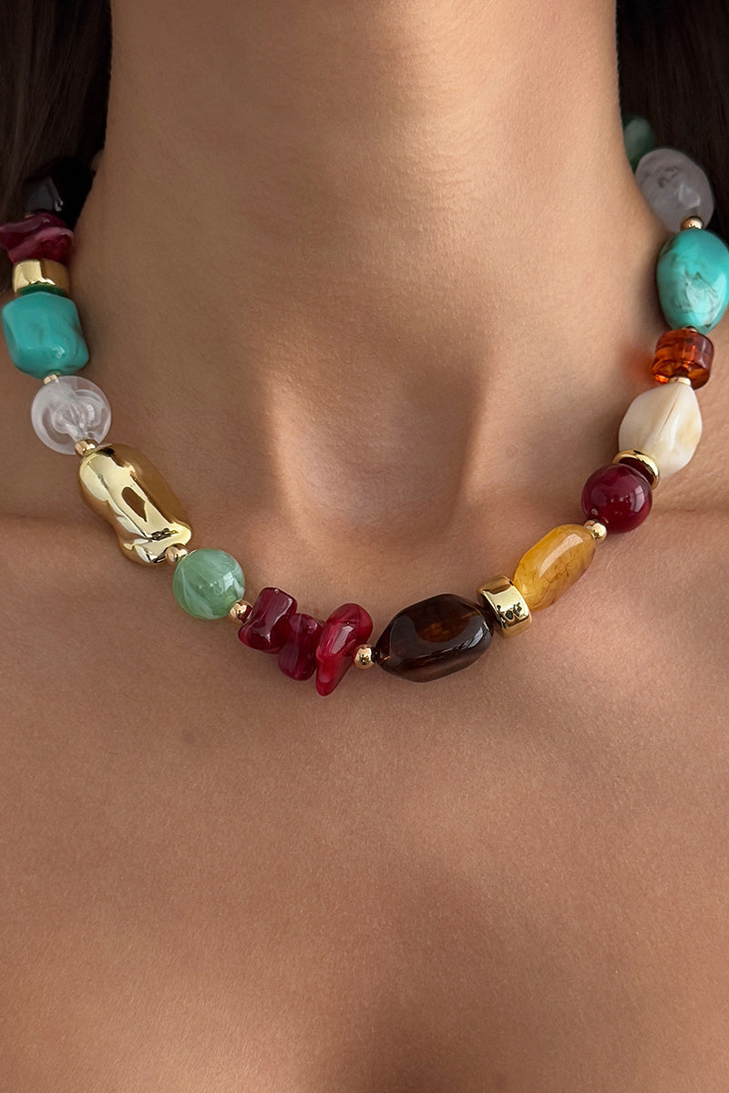 Bold Bead Statement Necklace