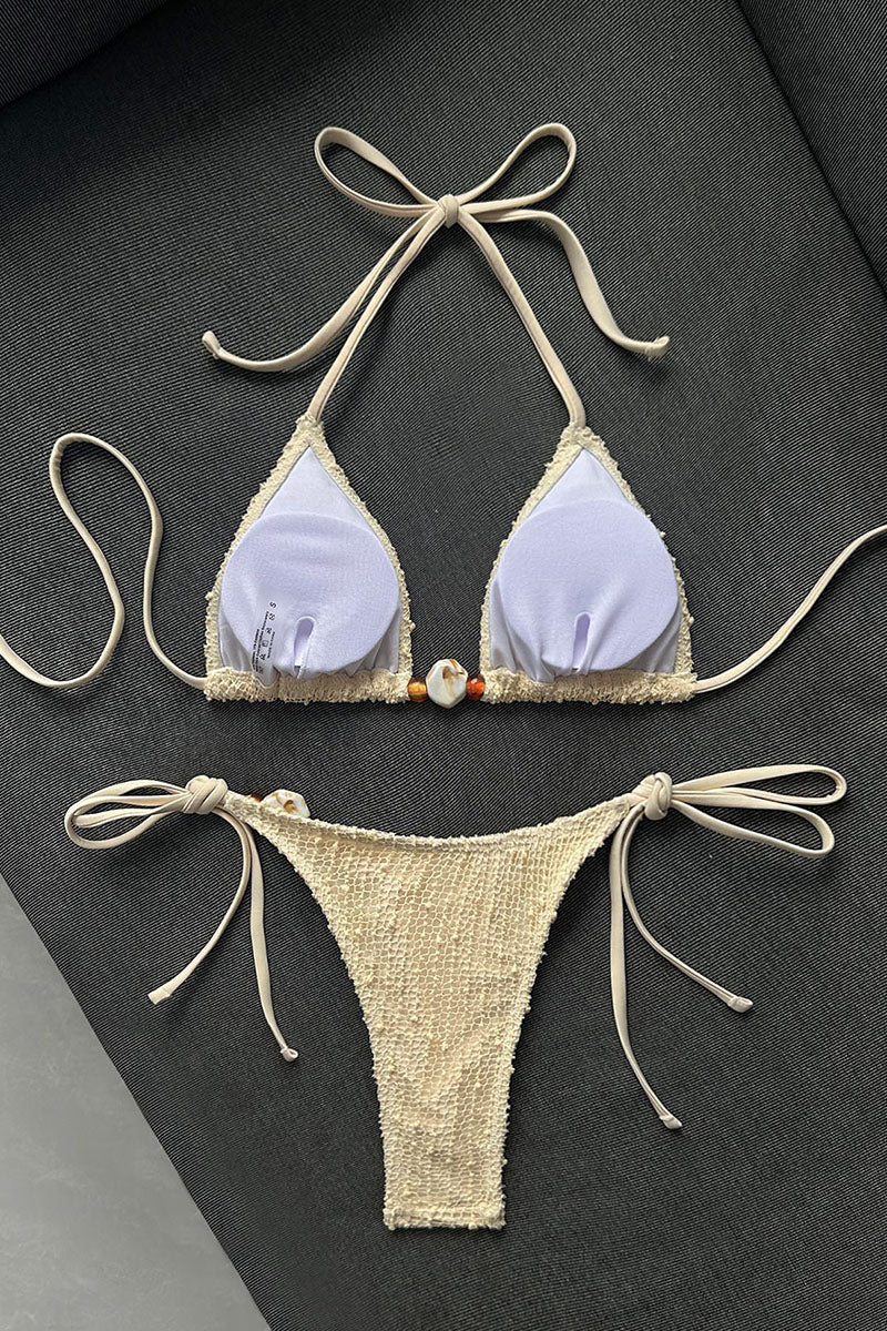 Beaded Accent Bikini Set