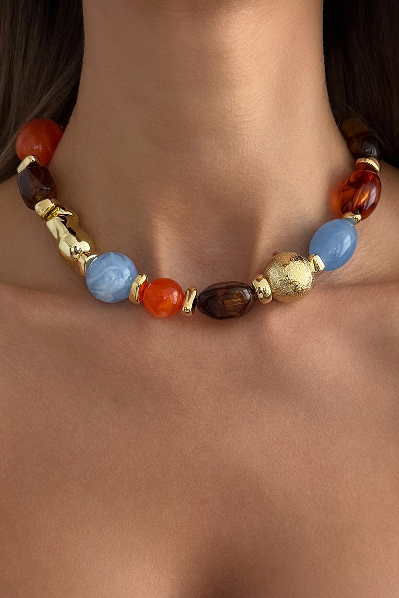 Bold Bead Statement Necklace