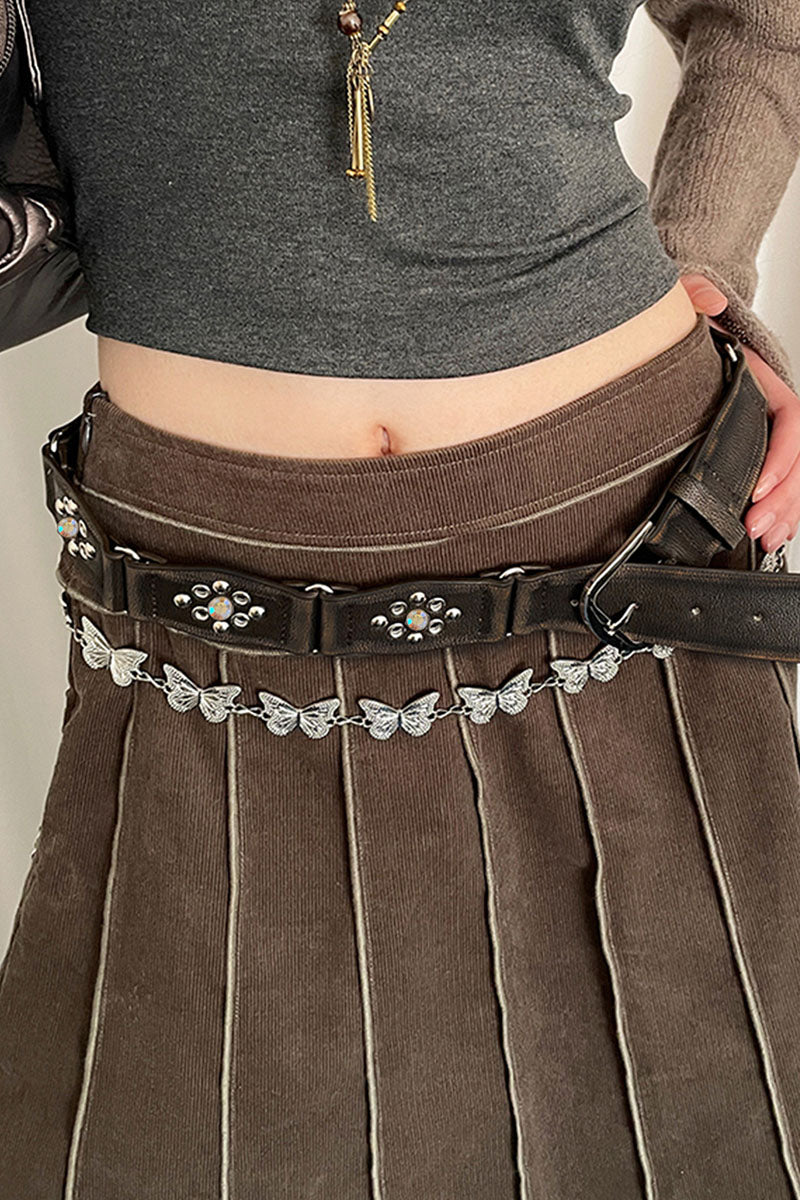 Butterfly Chain Studded Belt