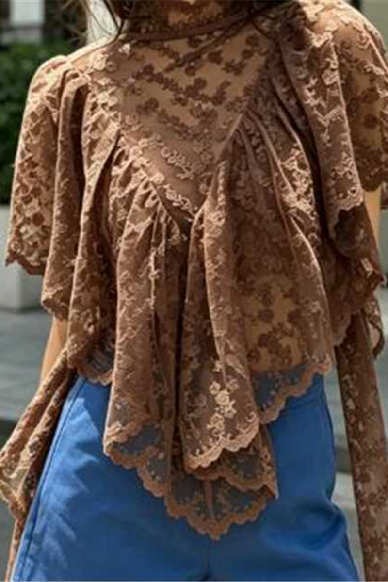 Asymmetrical Sheer Top